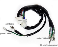 Electric wire for dirt bike CDI for 2 sockets-dirt-bike-store